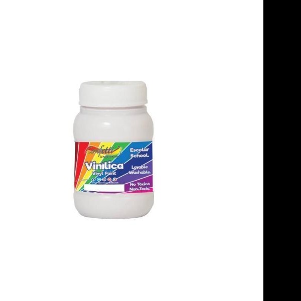 PINTURA VINILICA 100ML CONFETTI BLANCO C.12